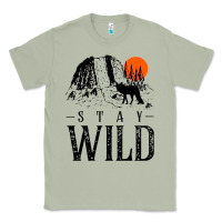 Matcha stay wild illustration with mountain Classic Tee - artisFamous