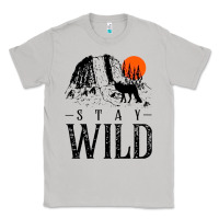 Moon Dust stay wild illustration with mountain Classic Tee - artisFamous