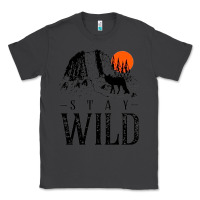 Smoke stay wild illustration with mountain Classic Tee - artisFamous