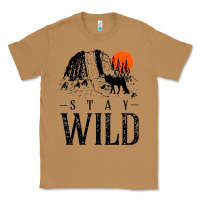 Toasted Coconut stay wild illustration with mountain Classic Tee - artisFamous