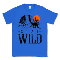 True Royal stay wild illustration with mountain Classic Tee - artisFamous