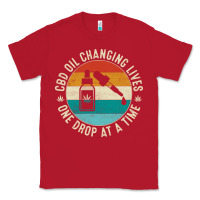 Red CBD Oil Changing Lives Classic Tee - artisFamous