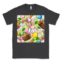 Smoke Easter Hamper With Bunny Seamless Pattern Classic Tee - BundleAndBundleShop