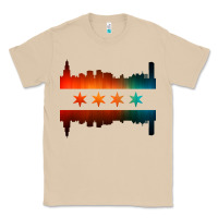 Mushroom chicago flag skyline Classic Tee - artisFamous