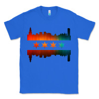 True Royal chicago flag skyline Classic Tee - artisFamous
