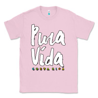 Bubblegum Pink costa rica pura vida Classic Tee - artisFamous