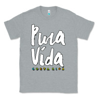 Heather Grey costa rica pura vida Classic Tee - artisFamous