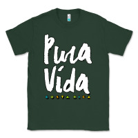 Sports Green costa rica pura vida Classic Tee - artisFamous