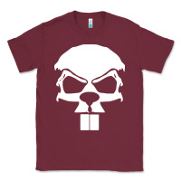 Burgundy crazy beaver skull Classic Tee - artisFamous