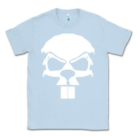 Dusty Blue crazy beaver skull Classic Tee - artisFamous