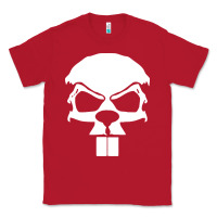 Red crazy beaver skull Classic Tee - artisFamous