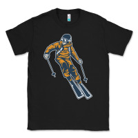 Black born to ski Classic Tee - artisFamous