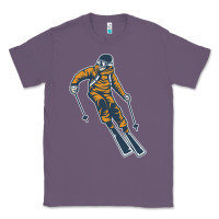 Lavender born to ski Classic Tee - artisFamous