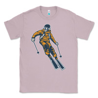 Lilac born to ski Classic Tee - artisFamous