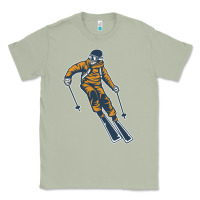 Matcha born to ski Classic Tee - artisFamous