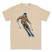 Mushroom born to ski Classic Tee - artisFamous