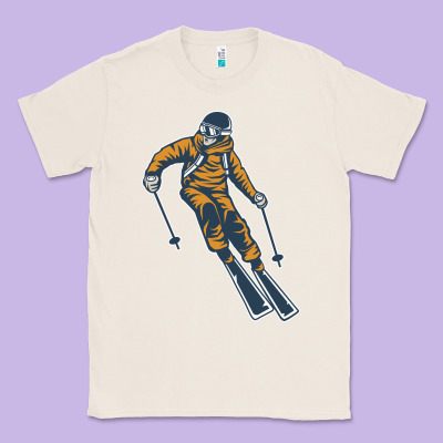 Born To Ski Classic Tee Designed By Artisfamous
