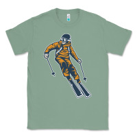 Sage born to ski Classic Tee - artisFamous
