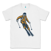 White born to ski Classic Tee - artisFamous