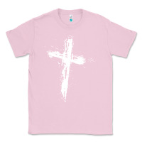 Bubblegum Pink cross Classic Tee - artisFamous