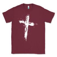 Burgundy cross Classic Tee - artisFamous