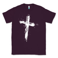 Plum cross Classic Tee - artisFamous