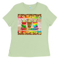 Hello Summer Ice Coffee Ladies Tee | Teevron