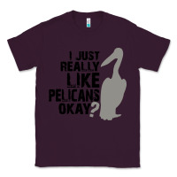 Plum i just really like pelicans okay Classic Tee - artisFamous