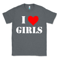 Charcoal Heather i love girls Classic Tee - artisFamous