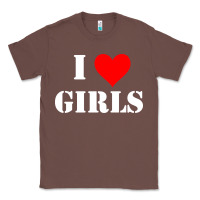 Chestnut i love girls Classic Tee - artisFamous