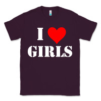 Plum i love girls Classic Tee - artisFamous
