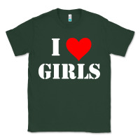 Sports Green i love girls Classic Tee - artisFamous