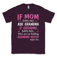 Plum if mom says no ask grandma if grandma says no Classic Tee - artisFamous