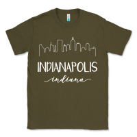 Army Green indiana Classic Tee - artisFamous