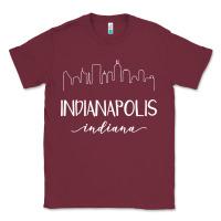 Burgundy indiana Classic Tee - artisFamous