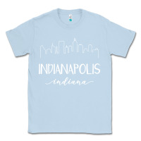 Dusty Blue indiana Classic Tee - artisFamous
