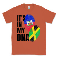 Copper jamaican and haitian mix flag dna heritage Classic Tee - artisFamous