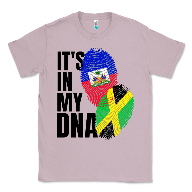 Jamaican And Haitian Mix Flag Dna Heritage Classic Tee by artisFamous | Teevron
