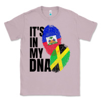 Lilac jamaican and haitian mix flag dna heritage Classic Tee - artisFamous