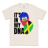 Natural jamaican and haitian mix flag dna heritage Classic Tee - artisFamous