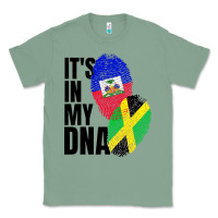 Sage jamaican and haitian mix flag dna heritage Classic Tee - artisFamous
