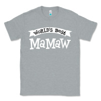Heather Grey World's Best Mamaw Ever Classic Tee - artisFamous