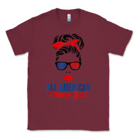 Burgundy all american trump girl Classic Tee - artisFamous