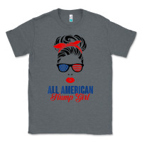 Charcoal Heather all american trump girl Classic Tee - artisFamous