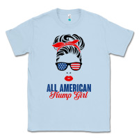Dusty Blue all american trump girl Classic Tee - artisFamous