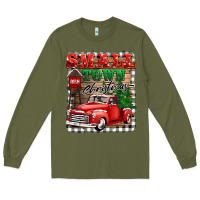 Army Green small town christmas Long Sleeve Tee - BarkalooDesign