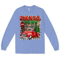Colony Blue small town christmas Long Sleeve Tee - BarkalooDesign