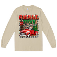 Mushroom small town christmas Long Sleeve Tee - BarkalooDesign