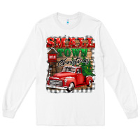 White small town christmas Long Sleeve Tee - BarkalooDesign