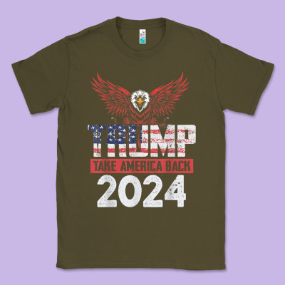 Trump 2024 Take America Back Classic Tee Designed By Artisfamous